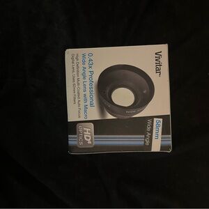 Vivitar 58mm Wide Angle Lens - Black